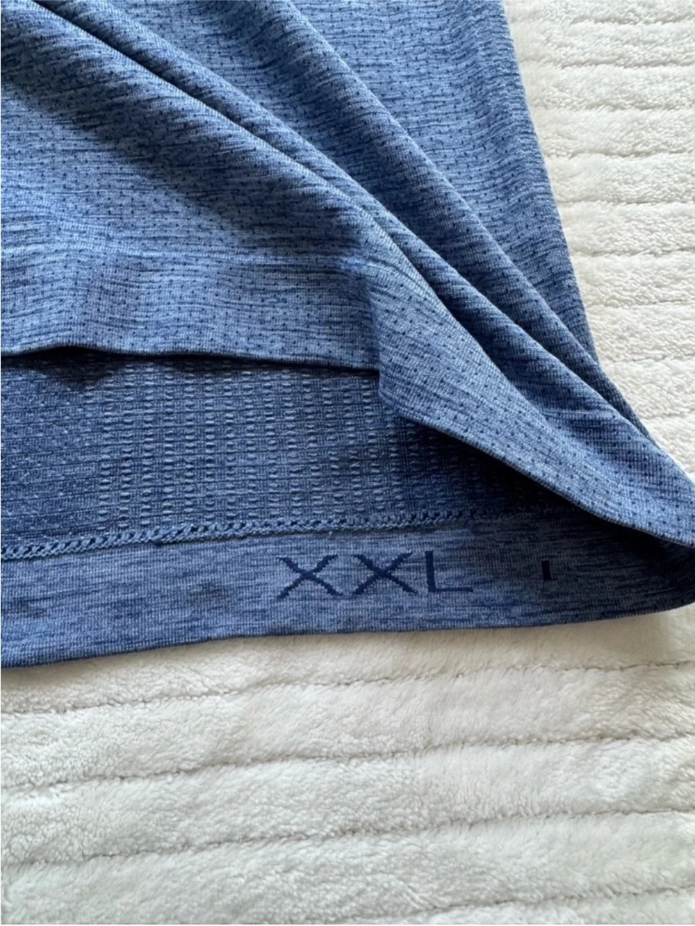 lululemon athletica Men's Heathered Slate Blue Short Sleeve Tee